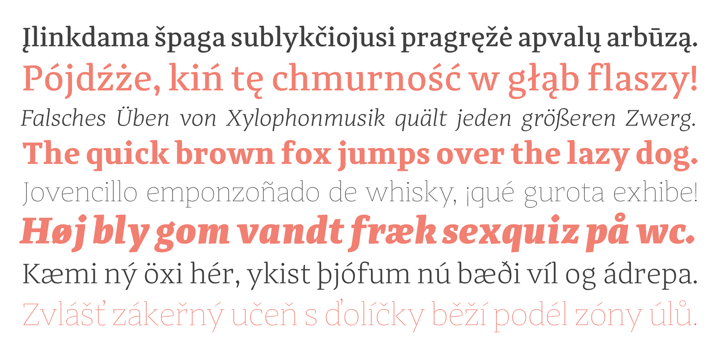 Example font Adagio Serif #5